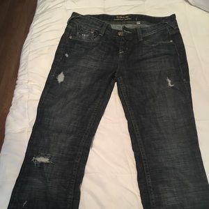 Bebe ripped jeans